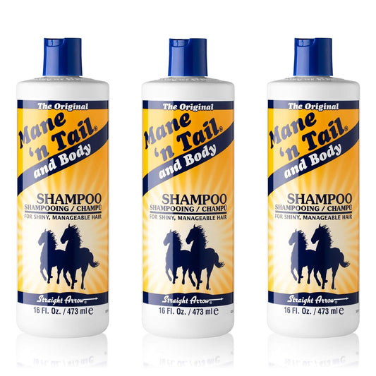Mane 'n Tail Original Formula For Thicker Fuller Stronger Hair 16 oz (3 pack Shampoo)
