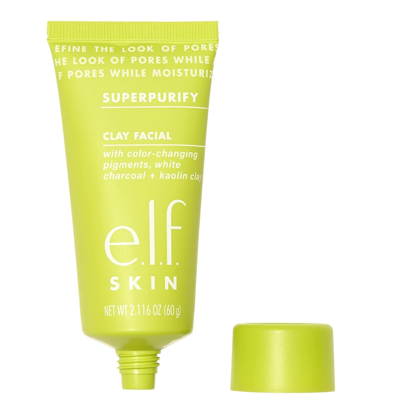 e.l.f. SKIN SuperPurify Clay Facial Mask, Color-Morphing Clay Mask For Refining Pores & Smoothing Skin, Reduces Excess Oil, Vegan & Cruelty-Free