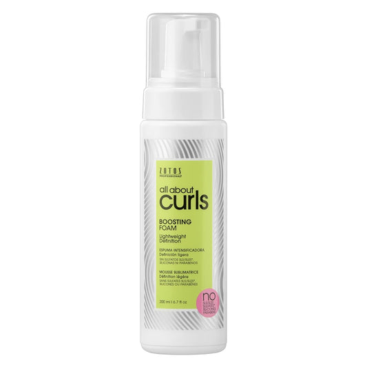 All About Curls Boosting Foam | Lightweight Definition Hold | Volumizing Extra Fullness & Body | All Curly Hair Types