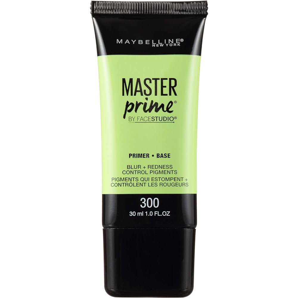 Maybelline Face Studio Master Prime Face Primer Makeup Base, Blur + Redness Control, 1 Count