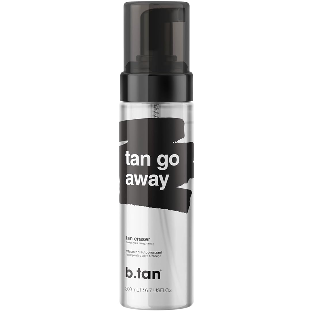 b.tan Self Tan Remover | Tan Go Away - Erases Your Old Self Tanner And Leaves Skin Perfectly Primed For Your Next Fake Tan, 100% Vegan & Cruelty Free, Gentle Formula, Clean Self Tanning, 6.7 Fl Oz