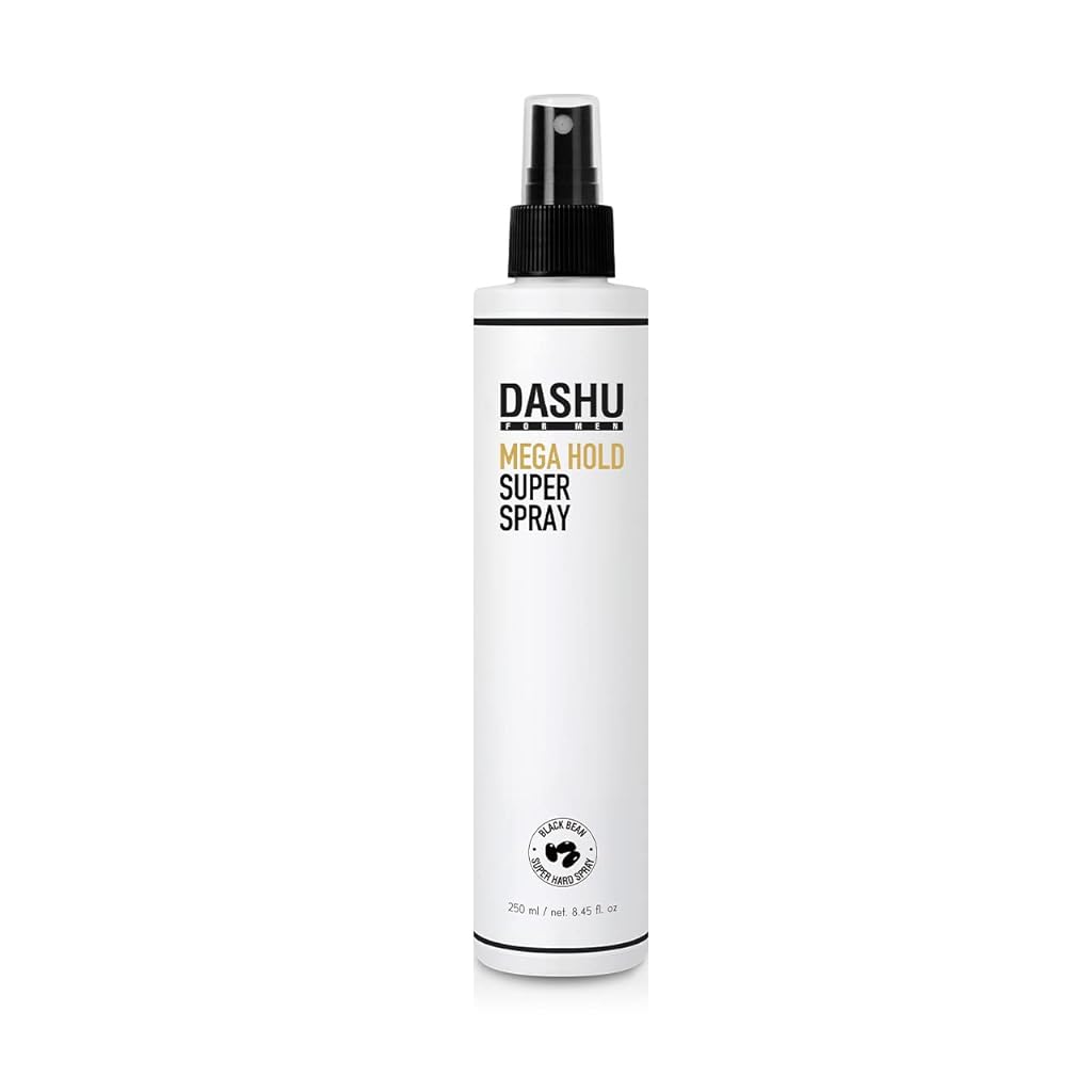DASHU Premium Mega Hold Super Spray 8.45fl oz Ð Extra Strong Hold, Dryness Prevention, All-Natural Ingredients