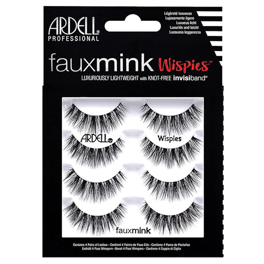 Ardell False Lashes Faux Mink Wispies Multipack, 1 pk x 4 pairs