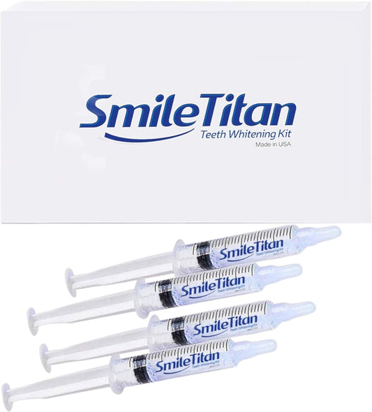 Smile Titan Teeth Whitening Gel Refill 4X Syringes 44% Carbamide Peroxide