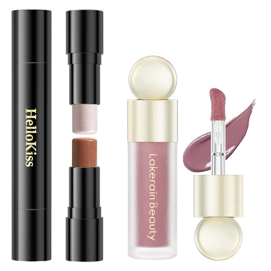 Liquid Blush, Liquid Blush for Cheeks, Contour Sticks,Shades with Blush &Highlighter & Bronzer Sticks,Non-greasy and Water-resistant Face Contouring Pen,Easy to Sculpt the 3D Face (03#)