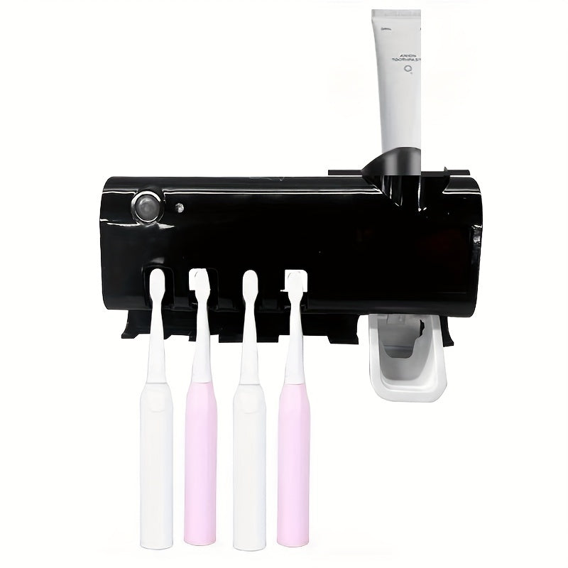 Smart UV Toothbrush Sanitizer: Keep Your Family's Toothbrushes Clean and Organized with This Wall Mounted Dispenser!