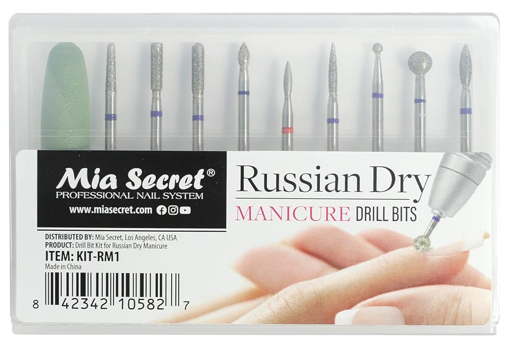 MIA SECRET PROFESSIONAL RUSSIAN DRY Manicure Drill bit set