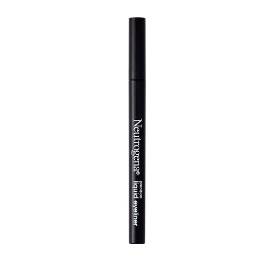 Neutrogena Precision Liquid Eyeliner with Honey & Coconut, Hypoallergenic, Smudge- & Water-Resistant Eyeliner Makeup for Precise Application, Jet Black, 0.013 fl. oz