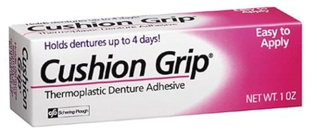 Cushion Grip Thermoplastic Denture Adhesive - 1 oz