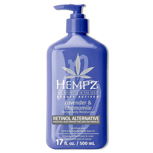 Hempz Body Lotion - Lavender & Chamomile Herbal Limited Edition Daily Moisturizing Cream, Shea Butter, Aloe, Lavender Extract Body Moisturizer - Skin Care Products, Hemp Seed Oil - 17 Fl OzÉ