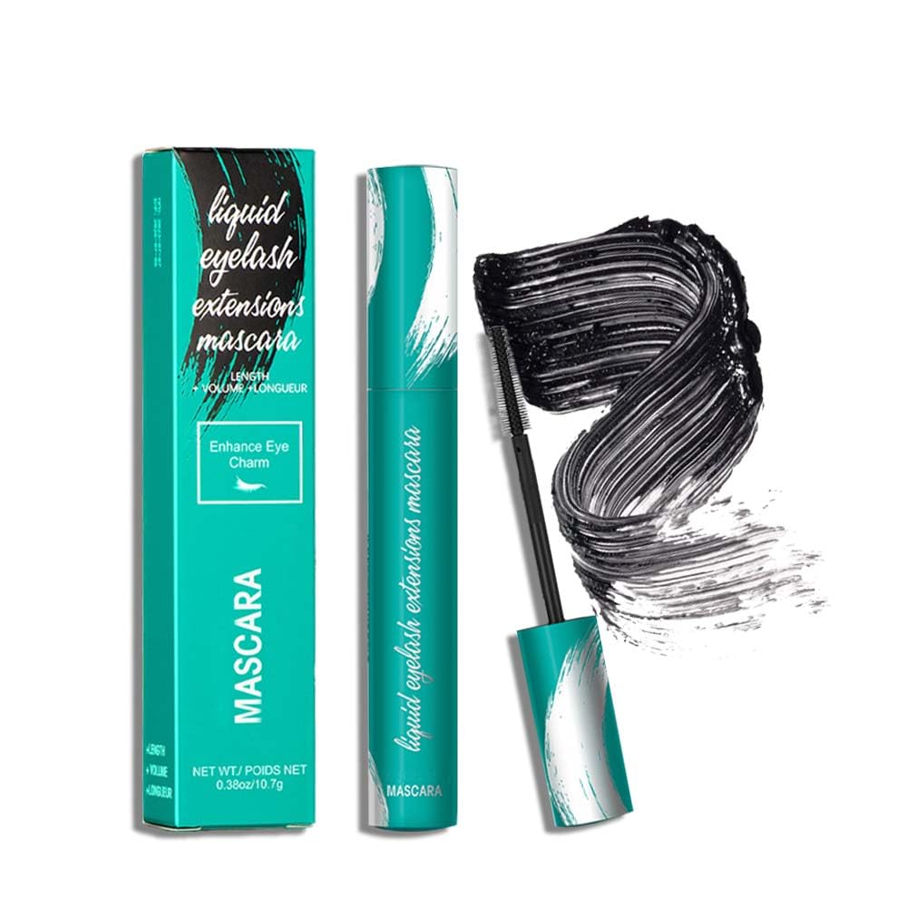 Thrive liquid lash extension mascara,thrive mascara,Waterproof and Sweatproof,Natural No Clumping Smudging Lasting All Day (Black)