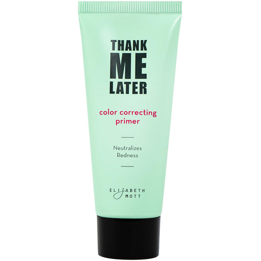 Elizabeth Mott Thank Me Later Color Correcting Face Primer - Neutralizes Uneven Skin Tone and Facial Redness - Grips Makeup for Long-Lasting Wear and a Hydrating Glow - Cruelty-Free, 30g