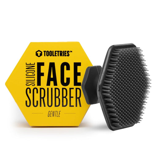 Tooletries Ð Silicone Face Scrubber - Gentle Exfoliator Pad & Massager - Removes Dead & Dry Skin Ð Invigorating Addition to Grooming Routine - Soft-Touch Shower & Bathroom Accessory - Charcoal