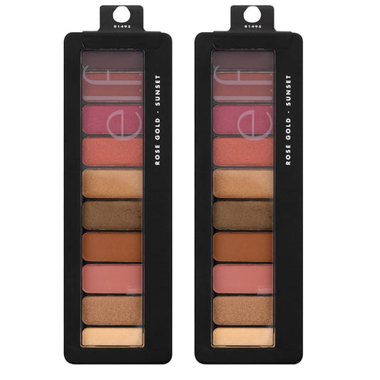 Pack of 2 e.l.f. Eyeshadow Palette, Rose Gold - Sunset 814952