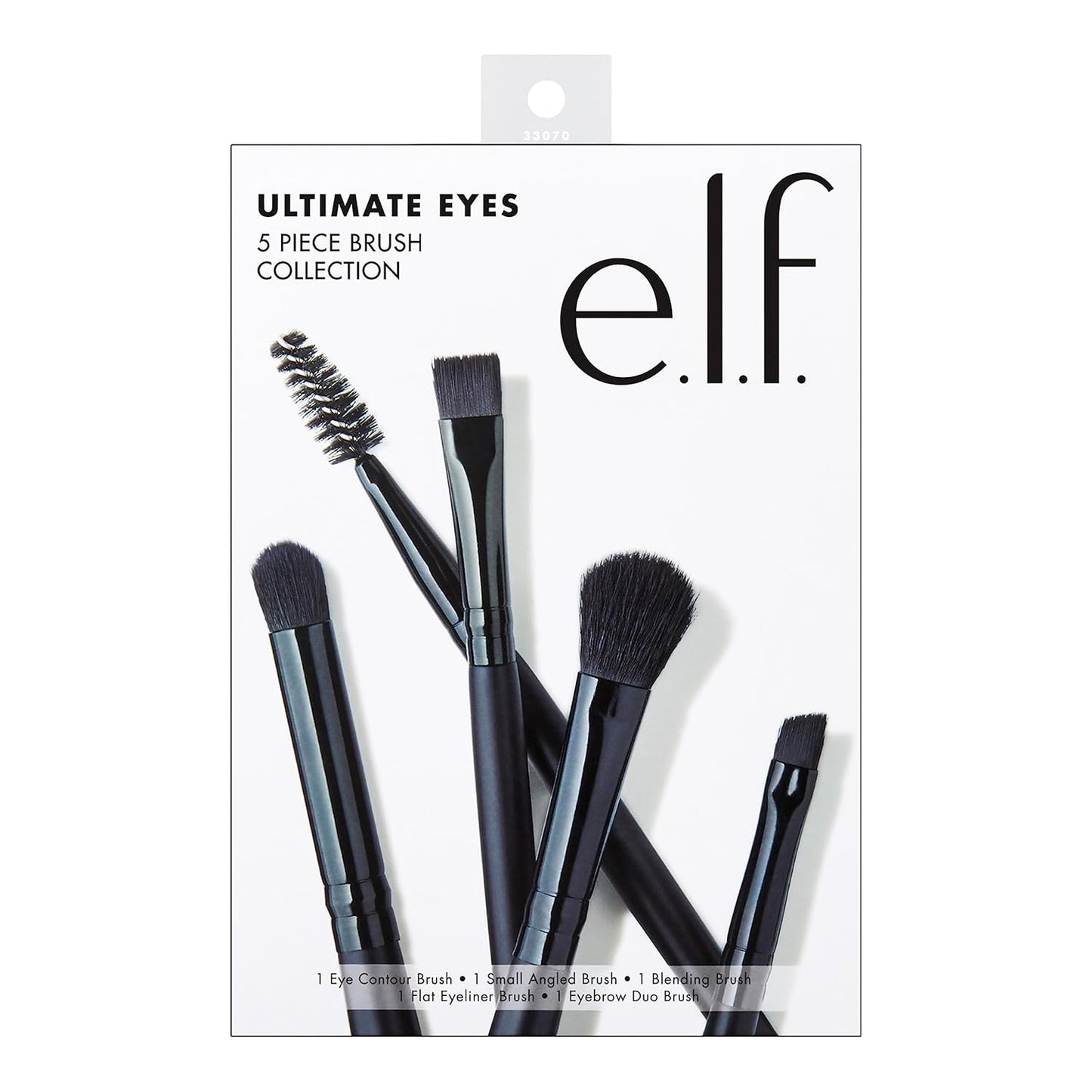 E.L.F. Ultimate Eyes Kit, 5 Piece Brush Collection, Black