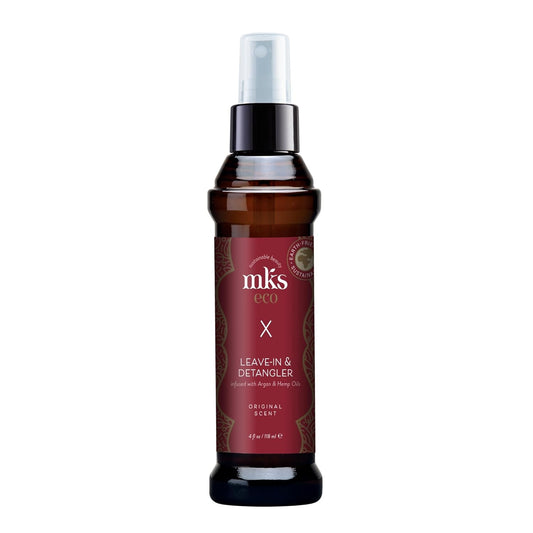 MKS eco X - Leave-In Treatment & Detangler - Moroccan Argan Oil, Hemp Seed Oil - Vegan & Cruelty Free