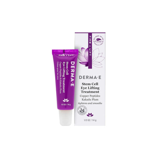 DERMA-E Stem Cell Lifting Eye Treatment Ð Multi Action Firming and Tightening Under Eye and Upper Eyelid Cream - Hydrating and Revitalizing Moisturizer, 0.5oz