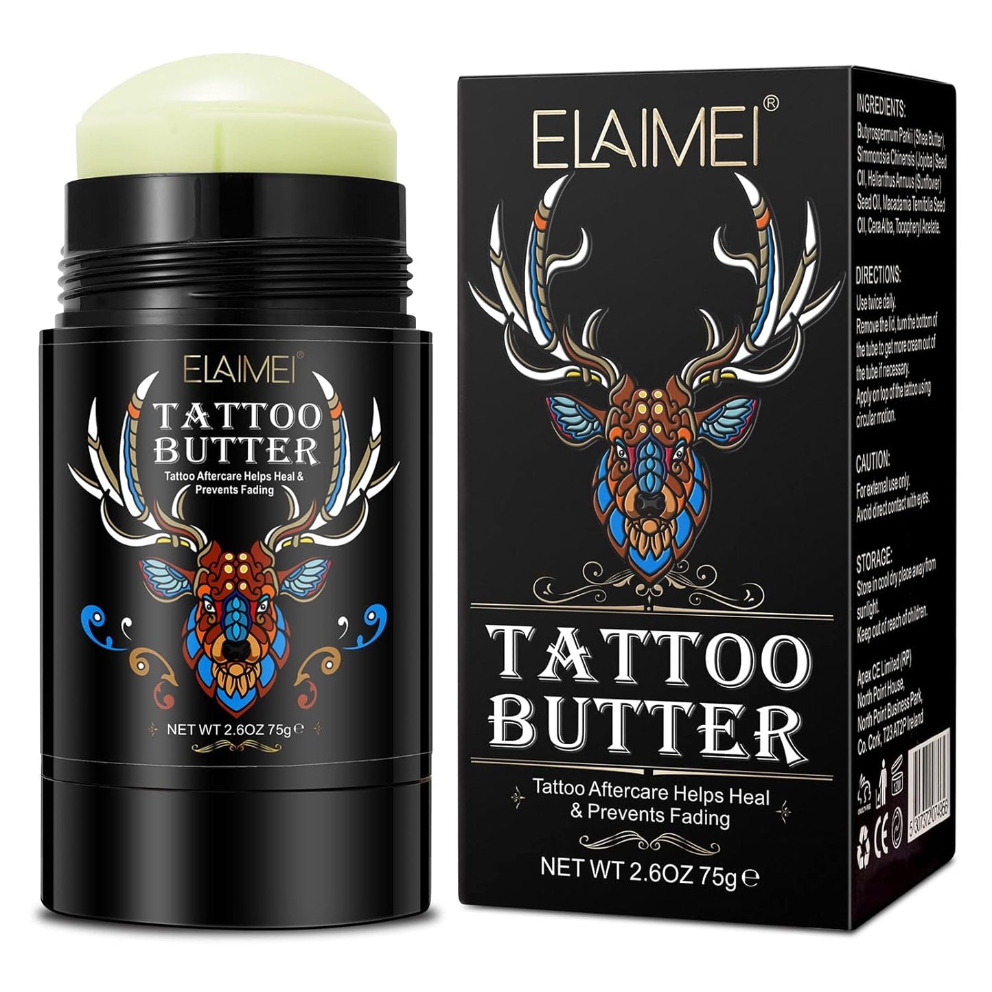 Tattoo Cream, Tattoo Balm, Protects New Tattoos and Rejuvenates Older Tattoos, Daily Tattoo Healing Brightener