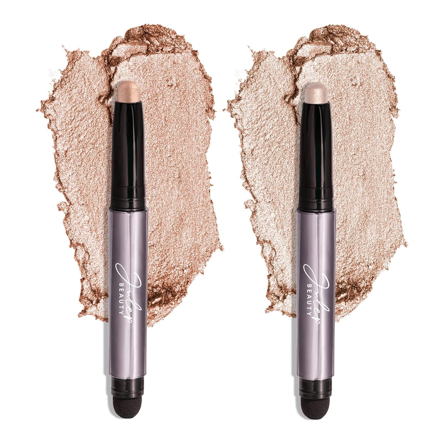 Julep Eyeshadow 101 Cr�me to Powder Waterproof Eyeshadow Stick Duo, Champagne Shimmer and Pearl Shimmer