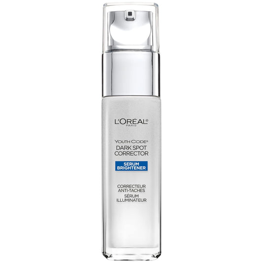 LÕOrŽal Paris Dark Spot Corrector Face Serum for Even Skin Tone by LÕOreal Paris, Youth Code Anti-Aging Serum, Non-greasy, 1.0 oz