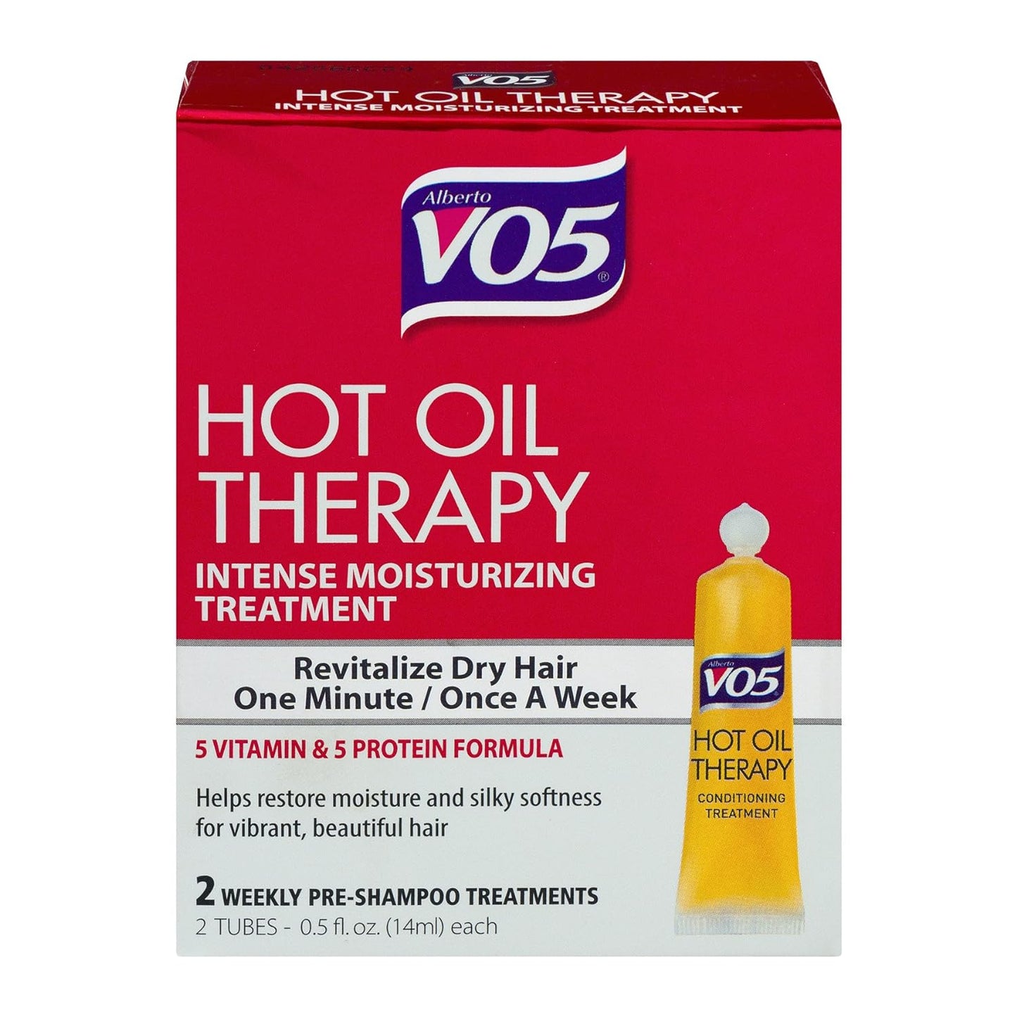 Alberto Vo5 Hot Oil Intense Conditioning Treatment, 0.5 Ounce, 2-count Tubes (Pack of 3)