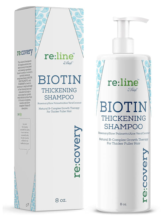 Biotin Shampoo for Hair Growth - Thickening Shampoo for Hair Loss All Natural for Thinning Hair - Rosemary Aloe Vera Coconut - for Women Men - Sulfate Free Paraben Free - Safe for Color Treated Hair