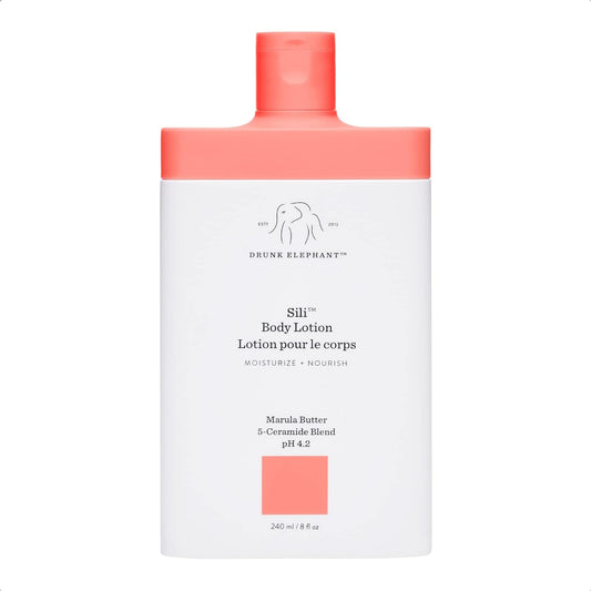 Drunk Elephant Sili Body Lotion - Deep, Calming Skin Moisturizer (240 mL / 8 Fl Oz)