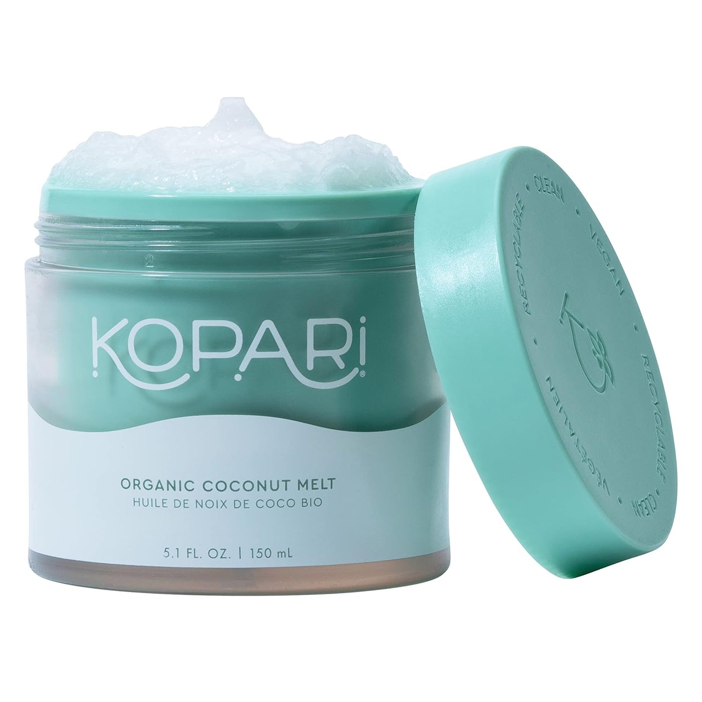 Kopari Organic Coconut Melt | Multi Purpose Skin Moisturizer, 100% Unrefined Coconut Oil Skin Care For Body, Hair, Face | Vegan, Cruelty Free, Paraben & Sulfate Free | 5 Oz
