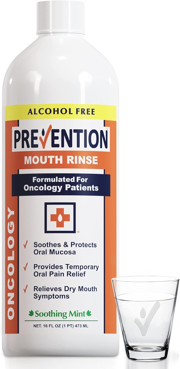 Prevention Oncology Mouthwash, Non-Alcohol, 16oz, Prevention Oncology Mouth Rinse | Alcohol Free - Specially Formulated for Patients Undergoing Oncology Treatment