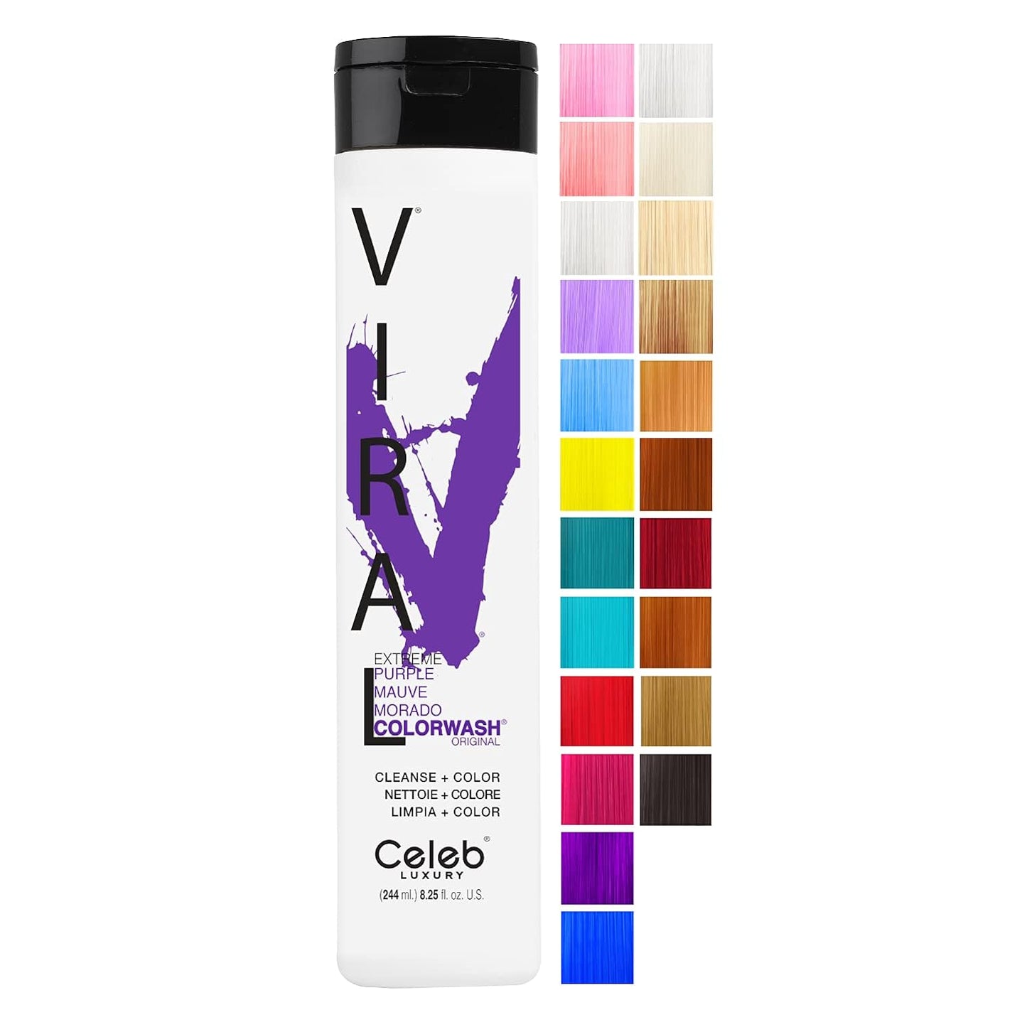 Celeb Luxury Gem Lites Colorwash, Color Depositing Shampoo with Bondfix Bond Rebuilder, Semi Permanent Hair Color, Vegan Hair Dye
