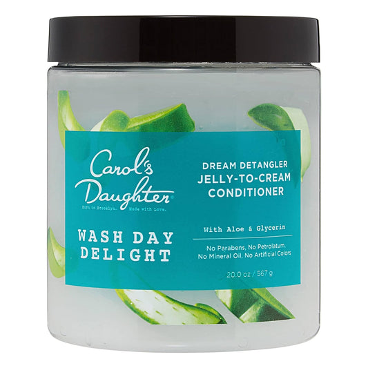 CarolÕs Daughter Wash Day Delight Detangling Jelly-To-Cream Conditioner with Glycerin and Aloe, Paraben-Free for Moisture, Hydration and Shine, Moisturizing, Curly Hair , 20 Oz