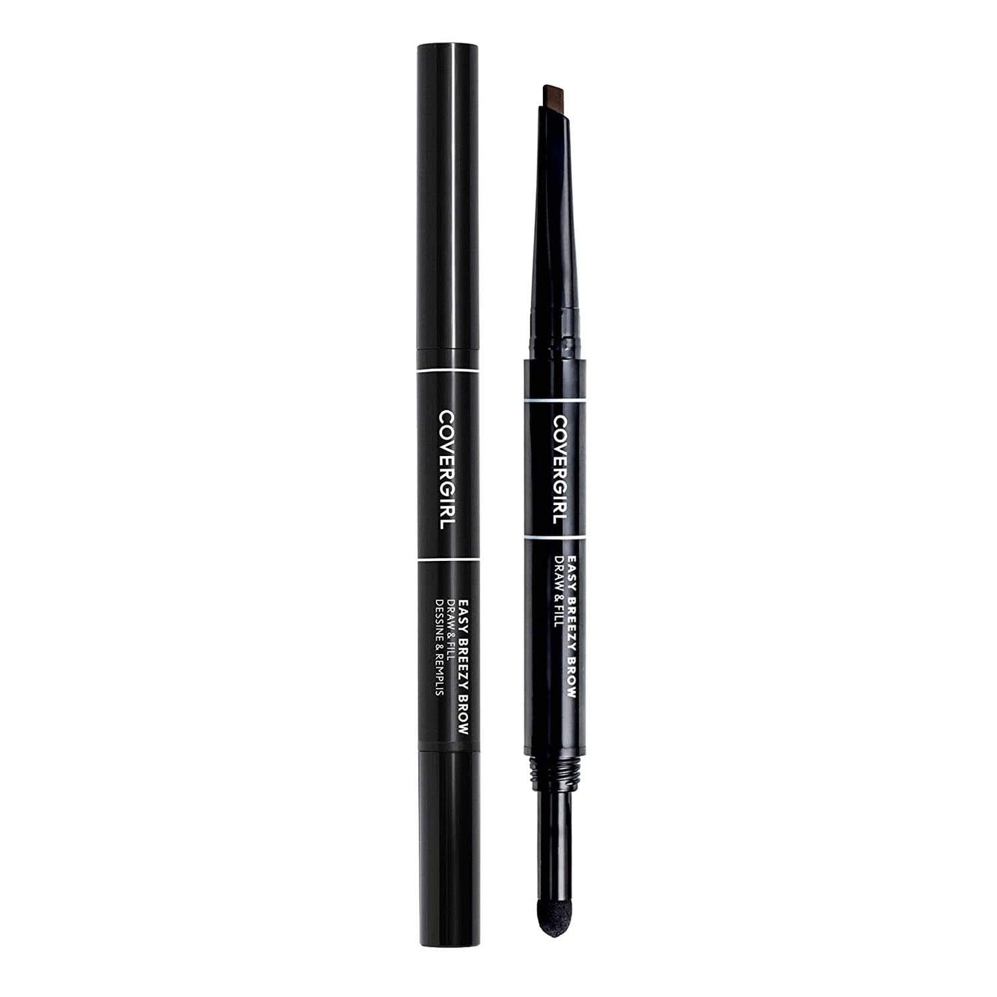 COVERGIRL - Easy Breezy Brow Draw & Fill, easy shaping & defining your brows, retractable pencil, sets in place, 100% Cruelty-Free