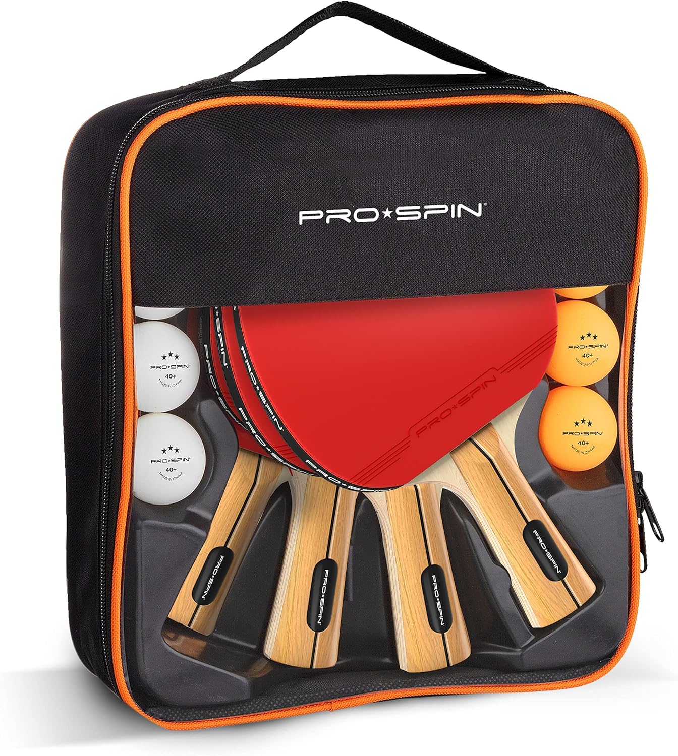 High-Performance Ping Pong Paddles - Set of Premium Table Tennis Rackets, 3-Star Ping Pong Balls, Compact Storage Case | Ping Pong Paddle Set of 2 or 4 for Indoor & Outdoor Games
