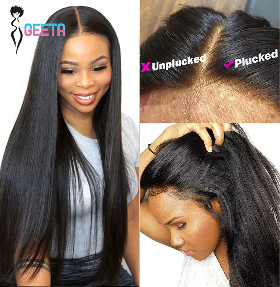 Hd Lace Frontal Bone Straight Wig Human Hair