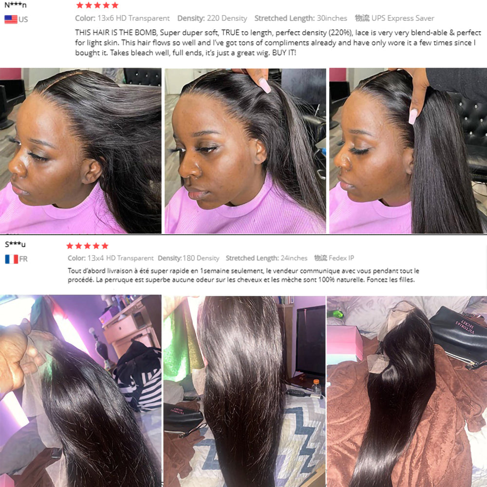 Hd Lace Frontal Bone Straight Wig Human Hair