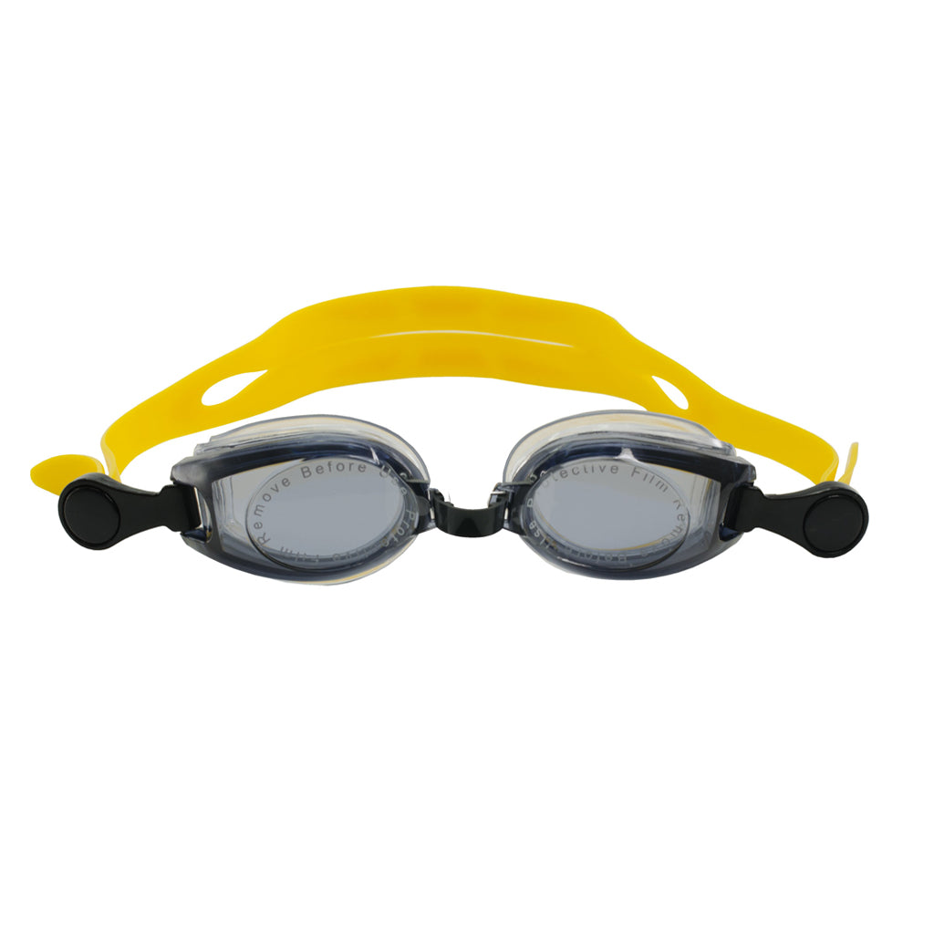 Kleargo Junior Swimming Goggle with Yellow strap front view