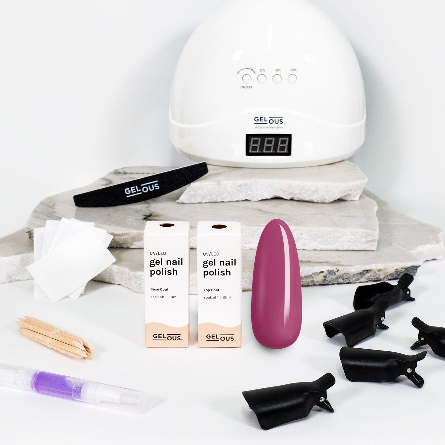 Gelous gel nail polish Berry Crush Starter Pack - photographed in New Zealand