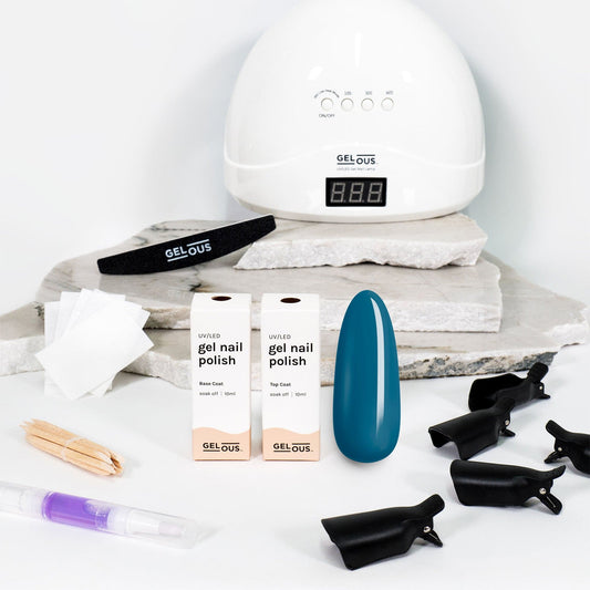 Gelous gel nail polish Hey Sailor Starter Pack - photographed in New Zealand