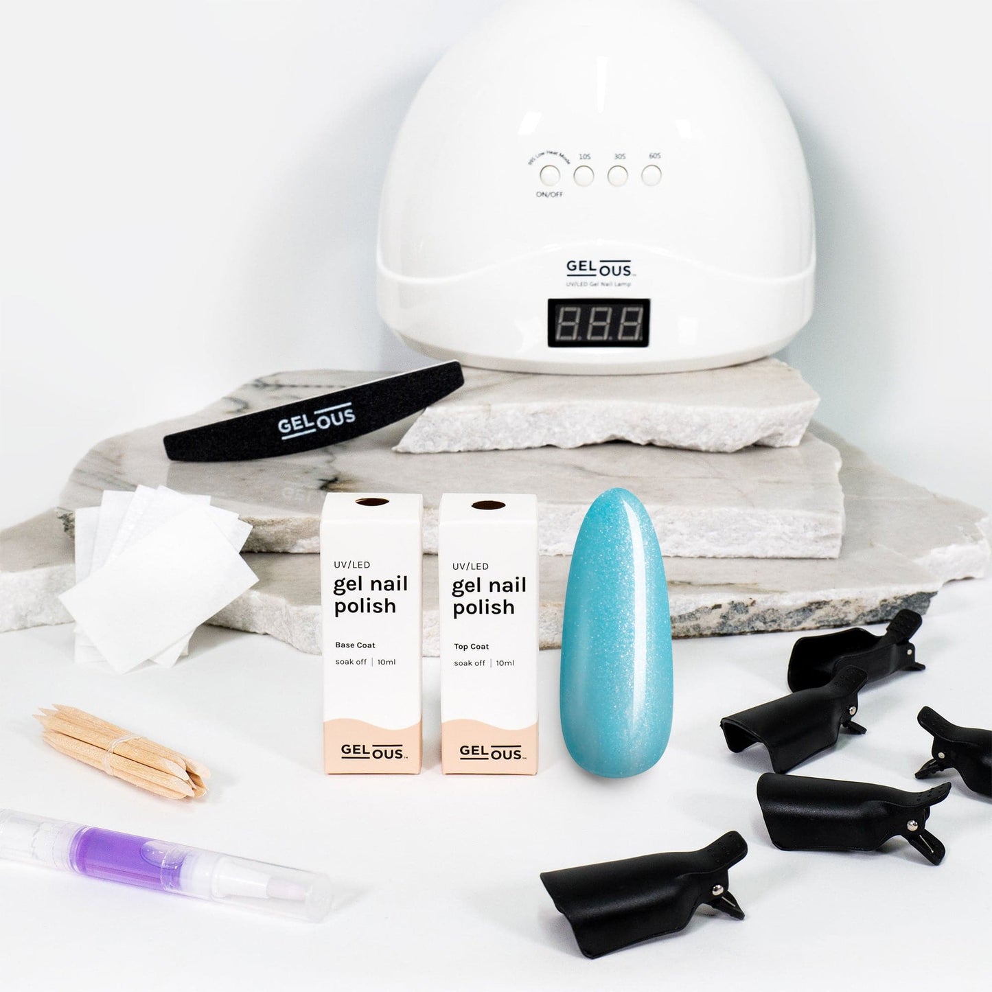 Gelous gel nail polish Ice Cold Starter Pack - photographed in New Zealand