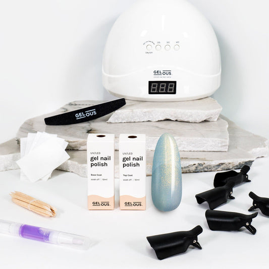 Gelous gel nail polish Oasis Starter Pack - photographed in New Zealand