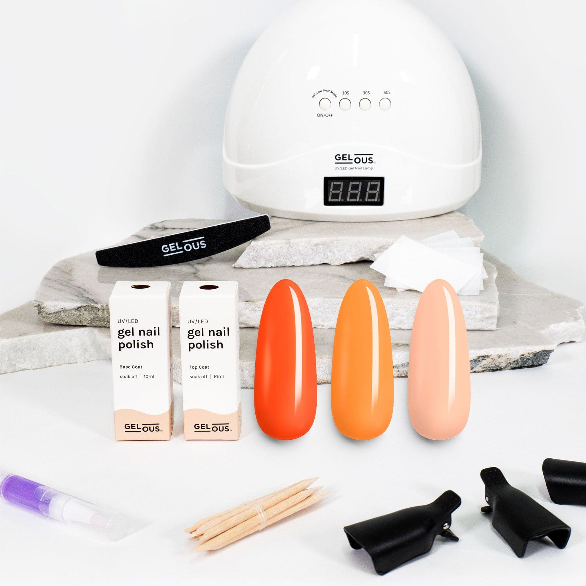 Gelous gel nail polish Oranges 3 Polish Starter Pack - photographed in New Zealand