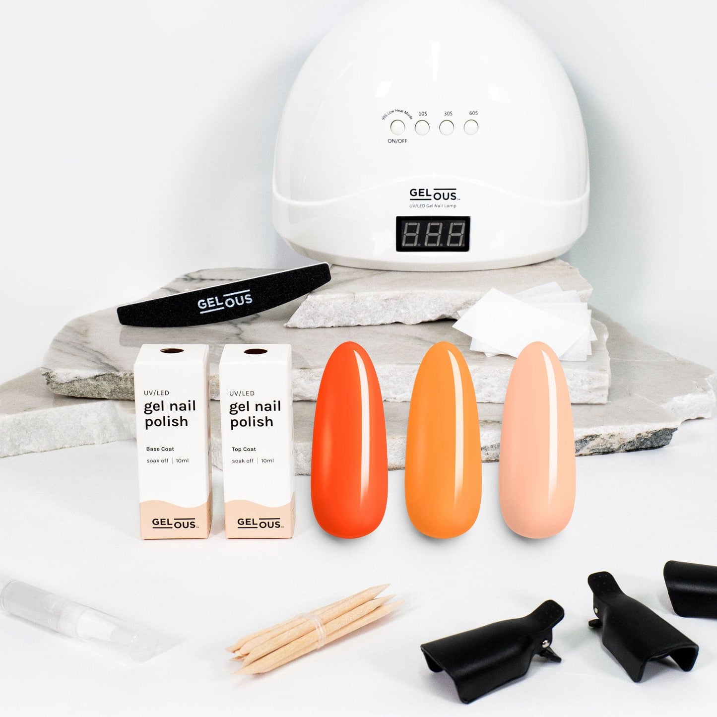 Gelous gel nail polish Oranges 3 Polish Starter Pack - photographed in New Zealand