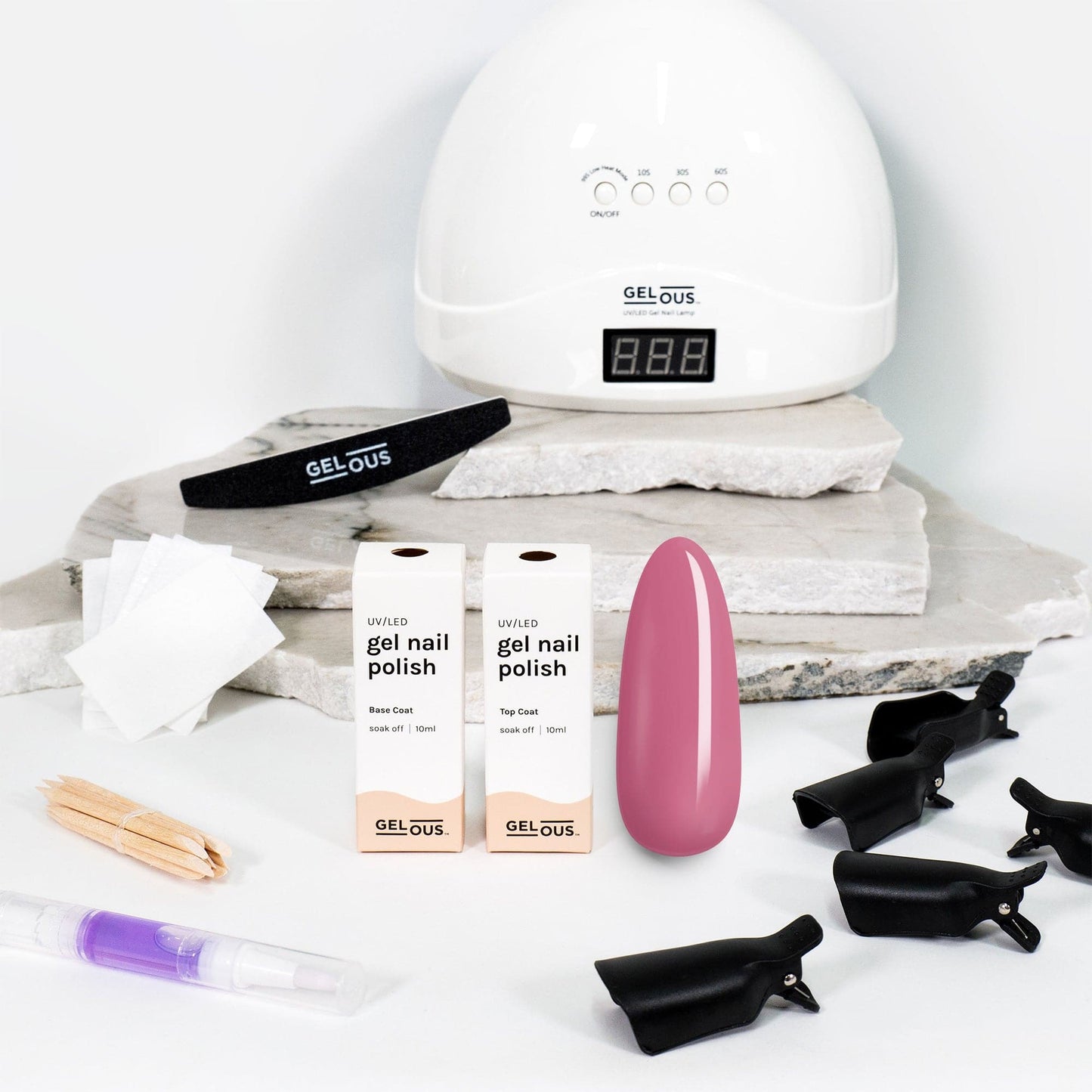 Gelous gel nail polish Vintage Rose Starter Pack - photographed in New Zealand