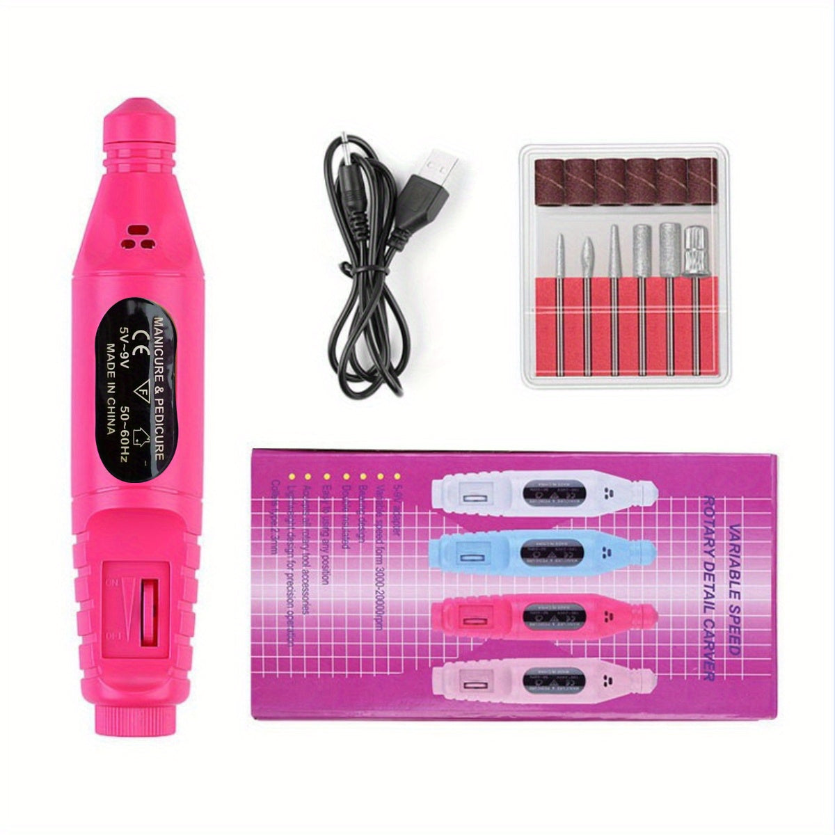 Nail Enhancement Tool Nail Drill Electric Nail Enhancement Milling Cutter Set Nail Sander Nail File Bit Gel Polishing Removal Tool~nail Enhancement Removal Tool