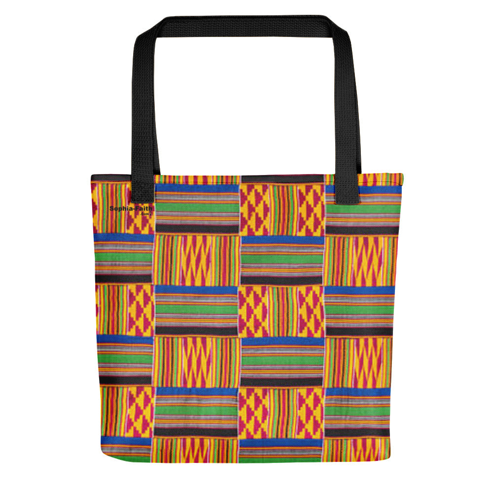 Kente Print Tote Bag