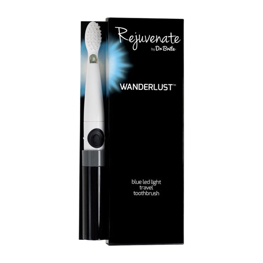 Rejuvenate by Dr. Brite Wanderlust LED Travel Toothbrush, Black