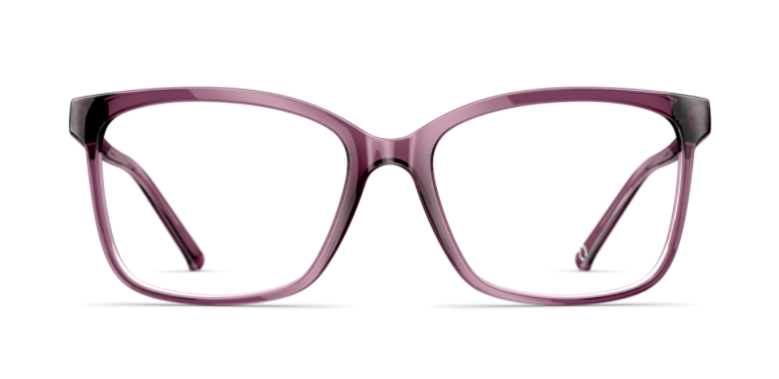 neubau optical eyewear prescription glasses unisex ladies women women male square shape sustainable natural plastic eco-friendly acetate made in austria T013 4000 purple
