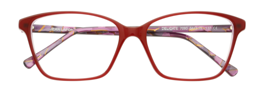 lafont delicate handmade in france plastic acetate women ladies female basic traditional classic elegant 7093 purple front