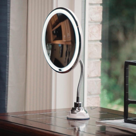 My Flexible Mirror 10x Magnification 7” Make Up Round Vanity Mirror