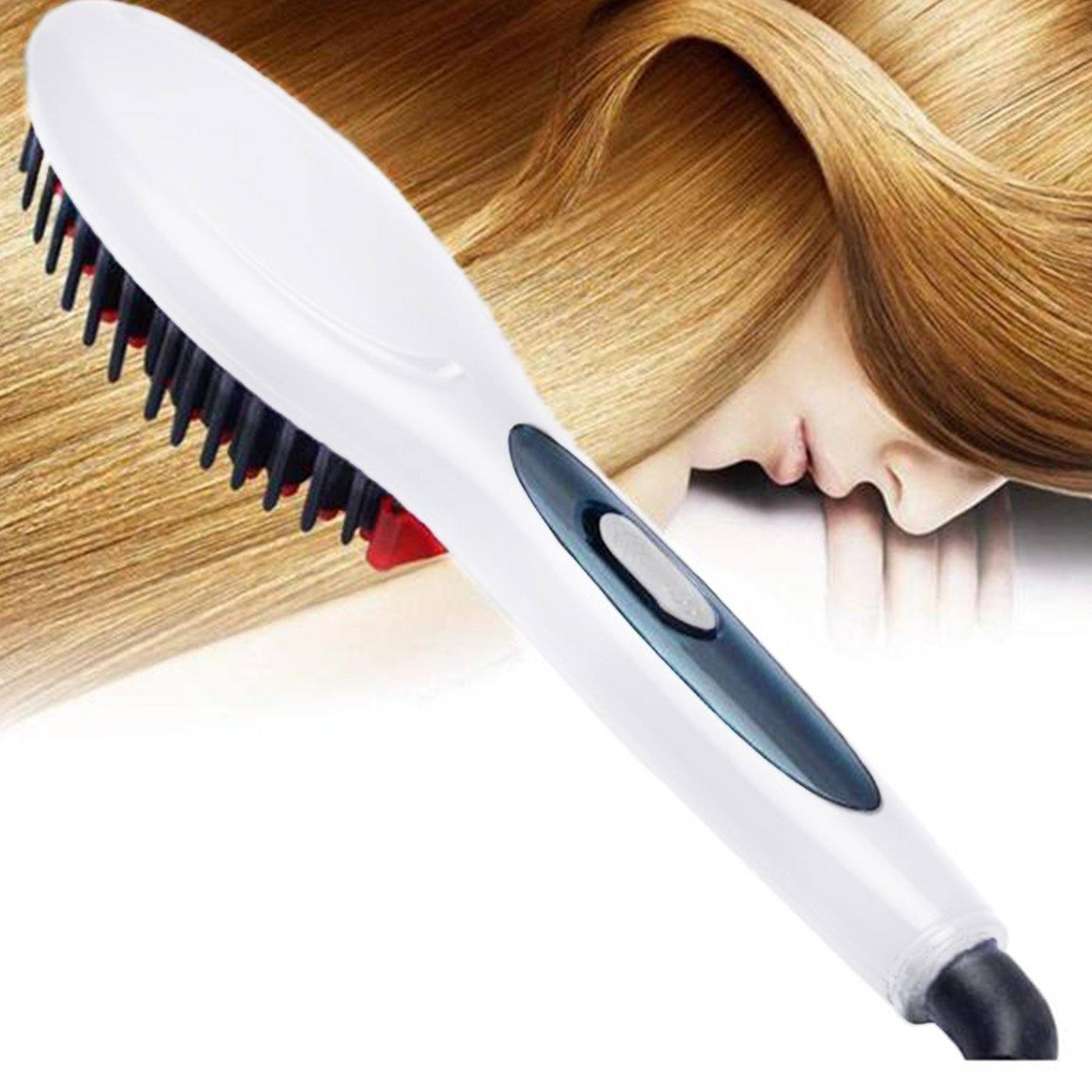 Hair Straightener Comb Brush